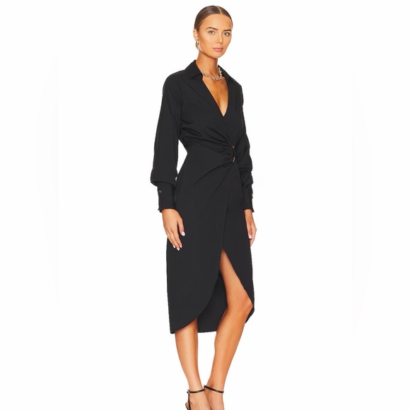 Veronica Beard Afton Dress in Black - Picture 2 of 7